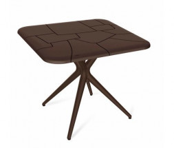 Стол SHEFFILTON SHT-TU30/TT30 83/83 коричневый/коричневый пластик 183582