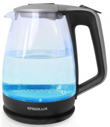 Чайник электрический ERGOLUX ELX-KG01-C42 серебристо-черный 1,7л