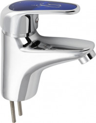 Смеситель для раковины RUSSIA-MOSCOW 2530 Смеситель на раковину с синей ручкой