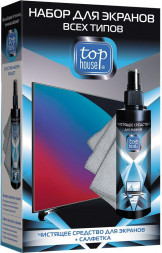 TOP HOUSE Набор для PLASMA, TFT, LCD и ЖК экранов, 2 предмета