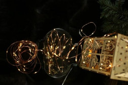 Светодиодная гирлянда СТАРТ (16139) НГ 100LED 3АА 8 реж 10 м медь