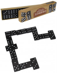 Игра настольная РЫЖИЙ КОТ Домино деревянное в коробке Арт. AN02563