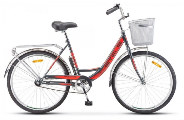 Велосипед STELS Navigator-205 C 26&quot; Z010 LU101264 LU094940 19&quot; Красный 2023 + корзина