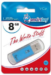 USB флеш SMARTBUY (SB8GBVC-B) 8GB V-CUT BLUE
