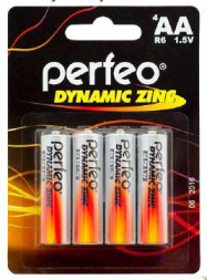 Элементы питания PERFEO R6-4BL DYNAMIC ZINC (120)