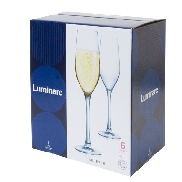 Посуда LUMINARC СЕЛЕСТ наб. фужеров для шампанского 160мл 6шт L5829 (2)