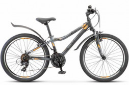 Велосипед STELS Navigator-410 V 24&quot; 21-sp V010 (м), EP-00005979*X0000001313* 12&quot; Антрацитовый/Черный 2023