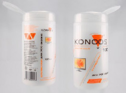 чистящая салфетка KONOOS (05561) KBF-100 Салфетки для ЖК-экранов в банке, 100 шт. (12)