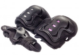 Защита для катания SILAPRO Набор защиты однотонный (колени, локти, запястья), размер S, пластик 129-159