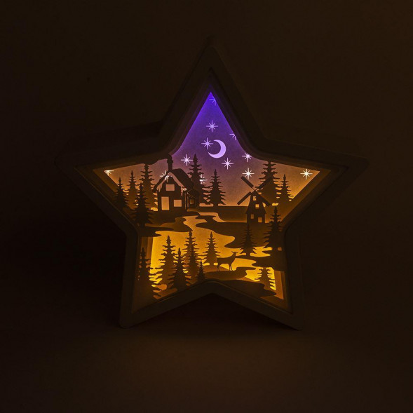 Гирлянда FUNRAY &quot;Night Star&quot;,цвет:тепл.бел.+гол.,14LED,э/п АА*3шт(не в комп),4,5В