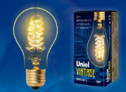Лампа UNIEL UL-00000475 IL-V-A60-40/GOLDEN/E27 CW01