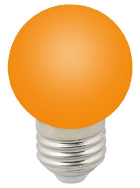 Лампа декоративная светодиодная VOLPE (UL-00005650) LED-G45-1W/ORANGE/E27/FR/С