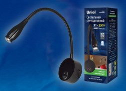 ULТ серия Светодиодные настенные со встроенным источником питания UNIEL (UL-00004240) ULT-F22-3W/4000K IP20 BLACK