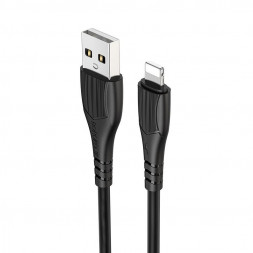 Дата-кабель 8 Pin BOROFONE (6931474720856) BX37 USB-Lightning 8 Pin 2.4A 1M - черный