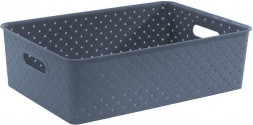 Корзина VIOLET Корзинка &quot;Береста&quot; 7,5л 350х245х105мм (космик) 522035