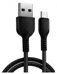 USB кабель HOCO (6957531068907) X20 USB (m)-microUSB (m) 2.0м - черный