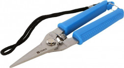 Секатор СОЮЗ 3012-04-07С Ручной секатор 160 мм, ручка пластик, с ремешком, лезв толщ 4 мм