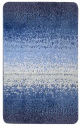 Коврик для ванны/туалета САНАКС 02212 Коврик в ванную SILVER одинарный синий ПЕРЕХОД 50х80 см 100% полиэстер