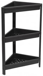 Этажерка VIOLET Этажерка VIKEA угловая 3-х ярусная (черная) 783307