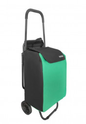 Тележка ИСТОК СТПС12 Сумка-тележка "Попутчица" с сиденьем зелёный/чёрный
