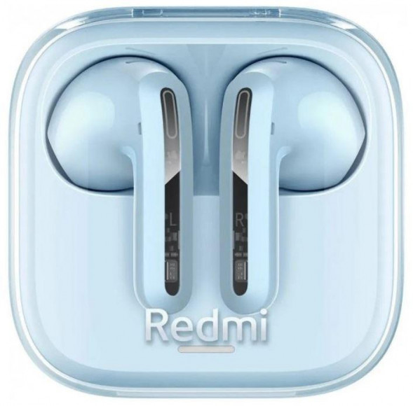 XIAOMI Беспроводные наушники Redmi Buds 6 Active - прозрачно-синие