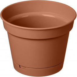Горшок цветочный HOMVER Mint D150мм, 1,2л с поддоном (терракотовый) 221611932/01 HOMVER Mint D150мм, 1,2л с поддоном (терракотовый) 221611932/01