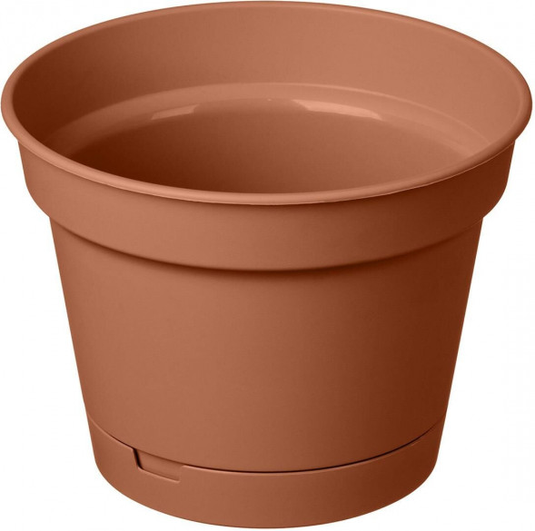 Горшок цветочный HOMVER Mint D150мм, 1,2л с поддоном (терракотовый) 221611932/01 HOMVER Mint D150мм, 1,2л с поддоном (терракотовый) 221611932/01