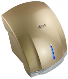 Сушилка для рук GFMARK 6880 Устройство для сушки рук ЗОЛОТО С ХРОМИРОВАННОЙ ПОЛОСОЙ 1800W