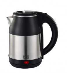 Чайник электрисеский HOMESTAR HS-1034 (1,8 л) стальной, черный