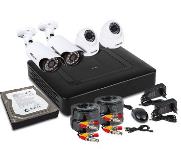 Комплект видеонаблюдения PROCONNECT (45-0415) (4-канальный, 2 внутренние, 2 уличные, HDD-1Tб)