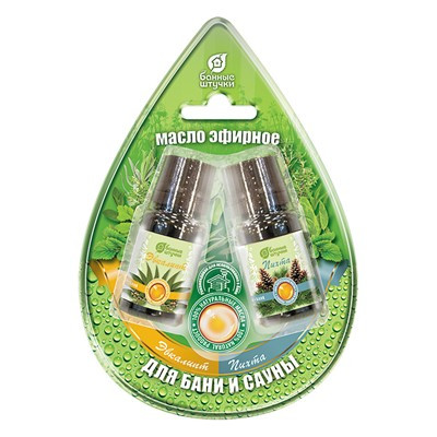 Банные принадлежности БАННЫЕ ШТУЧКИ 32289 Набор эфирных масел Эвкалипт и Пихта 2 масла по 10 мл