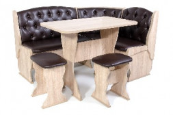 Набор мебели для кухни БИТЕЛ ОРХИДЕЯ ЛЮКС Дуб Сонома/Умбер (шоколад)