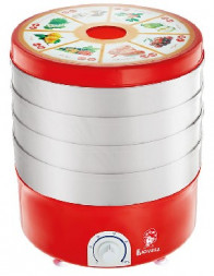 Сушилка для овощей ВАСИЛИСА СО3-520 красная с белыми секциями