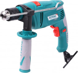 Дрель ударная электрическая TOTAL INDUSTRIAL 850Вт, 2700об/мин, д.сверл 13мм (5 шт/кор) TG109136