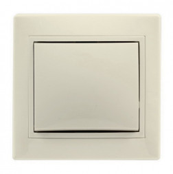 выключатель SMARTBUY (SBE-01i-10-SW1-0-c) Венера, 1-клавишный, бежевый