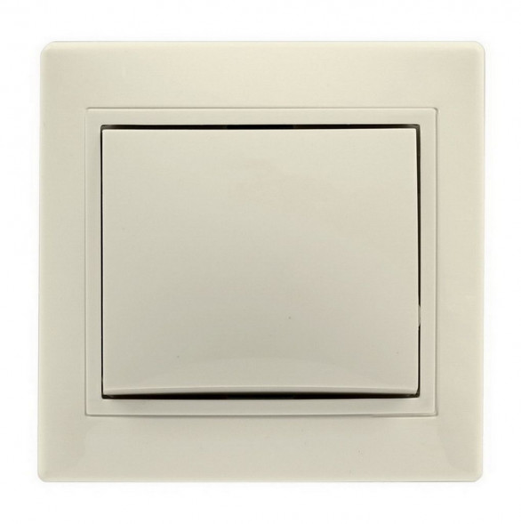 выключатель SMARTBUY (SBE-01i-10-SW1-0-c) Венера, 1-клавишный, бежевый
