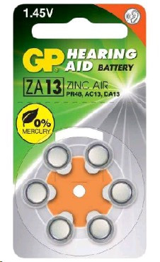 Элементы питания GP (3685) ZA13-6BL Hearing Aid (ZA13FRA-9D6)