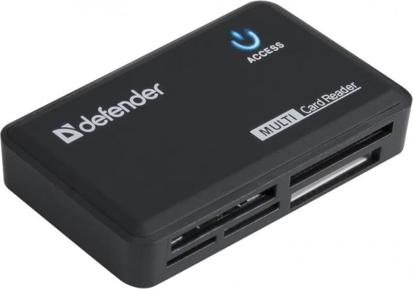 картридер DEFENDER (83501) Optimus USB 2.0, 5 слотов