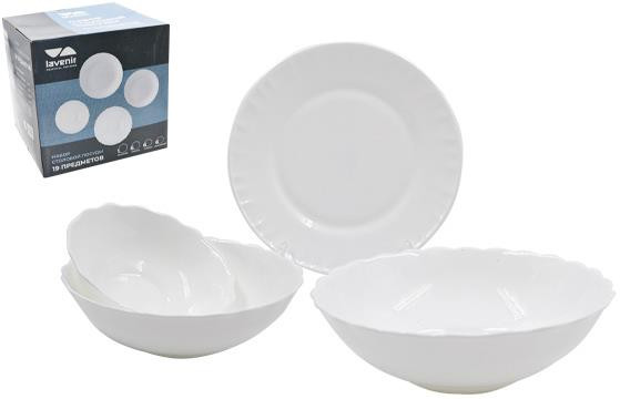 Столовый набор LAVENIR 19PSSB WHITE (75616)
