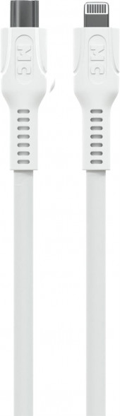 Кабель MORE CHOICE (4620202553676) K65ia USB 3.0A PD 27W для Lightning ng 8-pin Type-C - 1м , белый