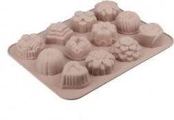 Форма для выпечки SATOSHI Алион Форма для выпечки 12 ячеек 33x25х3,5см &quot;Цветы&quot;, силикон 856-150 856-150