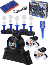 Игрушка NO NAME Воздушный тир (2 бластера,10 патрон.,мишень,10мячик.,USB шнур)4*AA не в к-те,34х8х26см(арт. 2304730)