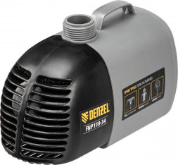 Фонтанный насос DENZEL Насос фонтанный FNP11034, 112 Вт, подъем 3,4 м, 3400 л/ч, колокольчик/каскад/гейзер 99032