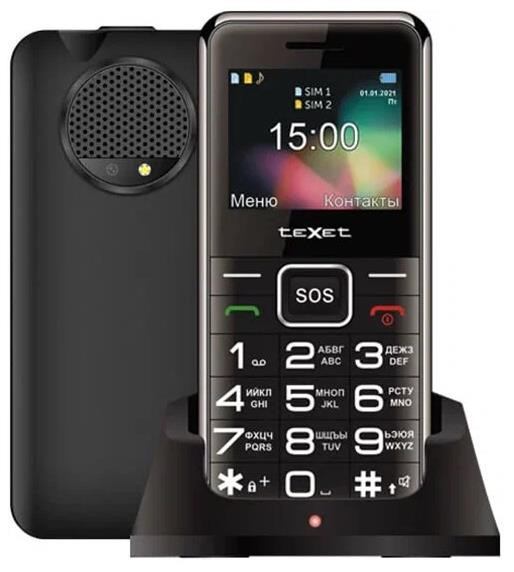 Телефон мобильный TEXET TM-B319 Черный (127041)