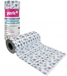Швабра YORK 50шт. (25х30 см) вискозные универсальные Узор в рулоне 20500