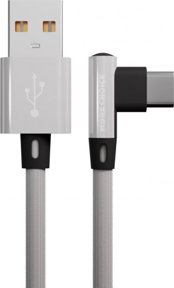 Кабель MORE CHOICE (4627151197043) K27a USB 2.1A Type-C белый - 1,0m