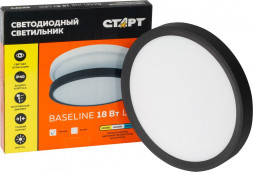 Светодиодный светильник СТАРТ (19457) CC 18W Baseline 2700-6500K BL - 20 черный