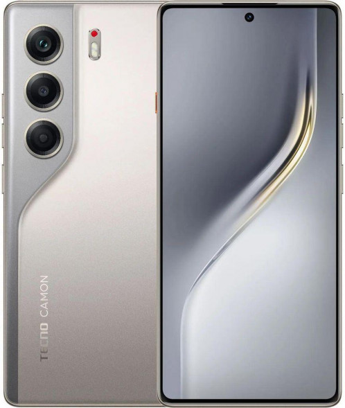 Смартфон TECNO 6.78&quot; Смартфон Camon 40 8/256Gb, NFC, AMOLED, 120Гц, 5200мAч, титан