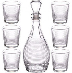 Набор д/вина ДИОНИС 1231-Г3 Набор д/вина 7пр&quot;Спираль&quot; графин+6 стаканов