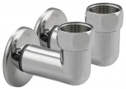 Американка к полотенцесушителю САНАКС 138 Американка хромированная угловая к полотенцесушителю 1х3/4 (пара)